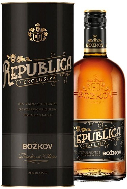 Božkov Republica Exclusive 38% 0,7 l (tuba)