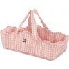 Konges Sløjd Prenosná postieľka Powder pink check