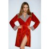 Dámsky velúrový župan Forsythia tehlový XL Dámsky velúrový župan Forsythia tehlový XL