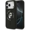 Karl Lagerfeld Liquid Silicone Karl and Choupette MagSafe zadný kryt pre iPhone 17 Pro Max Black