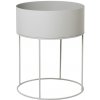 Ferm Living Truhlík na rastliny Plant Box Round, light grey Ferm Living Truhlík na rastliny Plant Box Round, light grey