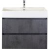 Kúpeľňový nábytkový set Maxx XL 80 cm s keramickým umývadlom betón antracitovo sivá Kúpeľňový nábytkový set Maxx XL 80 cm s keramickým umývadlom betón antracitovo sivá