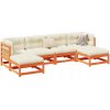 Súprava záhradného nábytku z dreva VidaXL, béžová, 6-dielna Súprava záhradného nábytku z dreva VidaXL, béžová, 6-dielna