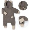 ESITO Rastúca zimná kombinéza Teddy fleece double Brown