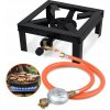 8kW Plynový Stolový Varič, Liatinový Horák, Plynový Sporák, Sada s Reduktorom a Hadicou 25x25 cm 8kW Plynový Stolový Varič, Liatinový Horák, Plynový Sporák, Sada s Reduktorom a Hadicou 25x25 cm