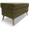 Taburet TESS s úložným priestorom - menčester - olivový Taburet TESS s úložným priestorom - menčester - olivový