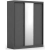 DRE Trojdverová šatníková skriňa REA Atlanta 2 - graphite DRE Trojdverová šatníková skriňa REA Atlanta 2 - graphite