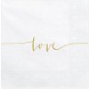 Party Deco SP33-22 Papierové servítky Love 33x33cm Party Deco SP33-22 Papierové servítky Love 33x33cm