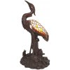 Clayre & Eef Vitrážové stolná lampa Tiffany Pélican - 21 * 21 * 53 cm E14 / max 1 * 25W - Clayre & Eef Clayre & Eef Vitrážové stolná lampa Tiffany Pélican - 21 * 21 * 53 cm E14 / max 1 * 25W - Clayre & Eef