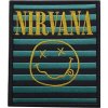 Nirvana Logo & Happy Face Stripes Nášivka Nirvana Logo & Happy Face Stripes Nášivka