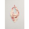 ŠATKA GANT TEXT PRINTED COTTON SILK SCARF BRIGHT RED ŠATKA GANT TEXT PRINTED COTTON SILK SCARF BRIGHT RED