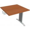 Hobis Rokovací stôl Flex, 80x75,5x80 cm, čerešňa/kov Hobis Rokovací stôl Flex, 80x75,5x80 cm, čerešňa/kov