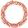 Perlový náhrdelník dlhý, retro lososová tm. 1ks Perlový náhrdelník dlhý, retro lososová tm. 1ks