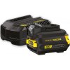 Stanley FatMax V20 štartovacia sada 18V 1x2,0Ah aku + nabíjačka + adaptér Stanley FatMax V20 štartovacia sada 18V 1x2,0Ah aku + nabíjačka + adaptér