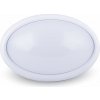 Stropné LED svietidlo oválne 8W, 3000K, 560lm, IP66, biele VT-8014 (V-TAC) Stropné LED svietidlo oválne 8W, 3000K, 560lm, IP66, biele VT-8014 (V-TAC)