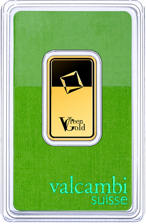 Valcambi Green Gold zlatý slitek 20g