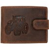 Wild Luxusná pánska peňaženka s prackou Traktor - hnedá Wild Luxusná pánska peňaženka s prackou Traktor - hnedá