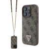 Guess PU 4G Strass Triangle Metal Logo Zadní + Crossbody Popruh pro iPhone 16 Pro Max Brown GUHCP16XP4TDSCPW Guess PU 4G Strass Triangle Metal Logo Zadní + Crossbody Popruh pro iPhone 16 Pro Max Brown GUHCP16XP4TDSCPW
