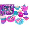 Lean Toys Čajová súprava šálky taniere príbory misky Lean Toys Čajová súprava šálky taniere príbory misky
