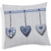Obliečka na vankúš Visiace srdiečka modré 40x40 cm Made in Italy Obliečka na vankúš Visiace srdiečka modré 40x40 cm Made in Italy