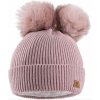 Fashionweek Dámska zimná čiapka s dvoma brmbolcami WOOL2 Farba: jasne ružová Fashionweek Dámska zimná čiapka s dvoma brmbolcami WOOL2 Farba: jasne ružová