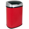 Bezdoteku Bezdotykový odpadkový kôš červený nerezový hranatý senzorový 38 L Bezdoteku Bezdotykový odpadkový kôš červený nerezový hranatý senzorový 38 L