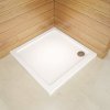 AICA Štvorcová sprchová vanička STONE GR-S, biela, do sprchovacieho kúta, liaty mramor s povrchom GelCoat, Výška 3cm AICA Štvorcová sprchová vanička STONE GR-S, biela, do sprchovacieho kúta, liaty mramor s povrchom GelCoat, Výška 3cm
