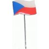 Odznak vlajúce štátna vlajka ČR farebná na špendlíka Odznak vlajúce štátna vlajka ČR farebná na špendlíka