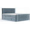 Modrá boxspring posteľ s úložným priestorom 180x200 cm Bergamo – Maison de Rêve Modrá boxspring posteľ s úložným priestorom 180x200 cm Bergamo – Maison de Rêve