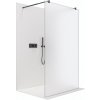 CERANO - Sprchová zástena Walk-in Onyx Duo Ľ/P - 8 mm - guľatá vzpera - čierna matná, mliečne sklo - 110x200 cm CERANO - Sprchová zástena Walk-in Onyx Duo Ľ/P - 8 mm - guľatá vzpera - čierna matná, mliečne sklo - 110x200 cm