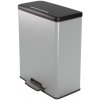 Curver DECO BIN DUO 26L+26L Odpadkový kôš strieborný 01129-C70 Curver DECO BIN DUO 26L+26L Odpadkový kôš strieborný 01129-C70