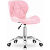 Otočná stolička AVOLA, ekokoža - ružová Otočná stolička AVOLA, ekokoža - ružová