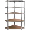 Rohový oceľový regál Fieldmann FDR 1840R 5 políc 875KG 90x40x180 cm Rohový oceľový regál Fieldmann FDR 1840R 5 políc 875KG 90x40x180 cm