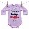 Boodyy Ružové body s dlhým rukávom Dnes ma kočíkuje babka 68 (3-6 mesiacov) Boodyy Ružové body s dlhým rukávom Dnes ma kočíkuje babka 68 (3-6 mesiacov)