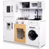 Drevená kuchynka pre deti Promis s príslušenstvom, biela, 81x83x25 cm Drevená kuchynka pre deti Promis s príslušenstvom, biela, 81x83x25 cm