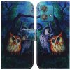 Peňaženkové kožené puzdro Drawing na Motorola Edge 40 Neo - Oil Painting Owl Peňaženkové kožené puzdro Drawing na Motorola Edge 40 Neo - Oil Painting Owl
