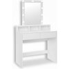 Jurhan Vanesa toaletný stolík s osvetlením RDT114W01 biela