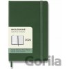 Moleskine A6 Týždenný 2026 Zelený Moleskine A6 Týždenný 2026 Zelený