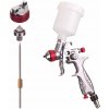 Mini HVLP striekacia pištoľ, trysky 0,8 + 1,2 mm, nádržka 125 ml Mini HVLP striekacia pištoľ, trysky 0,8 + 1,2 mm, nádržka 125 ml