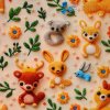 Bavlnený popelín so zvieratkami, 3D digitálna tlač 1 m Bavlnený popelín so zvieratkami, 3D digitálna tlač 1 m