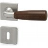 Dverové kovanie HOLAR WS 01 HR (mahagon), kľučka-kľučka, Otvor na cylindrickú vložku PZ, HOLAR matný satin Dverové kovanie HOLAR WS 01 HR (mahagon), kľučka-kľučka, Otvor na cylindrickú vložku PZ, HOLAR matný satin