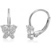 SOFIA strieborné náušnice s motýlikmi IS135OR031RHWH SOFIA strieborné náušnice s motýlikmi IS135OR031RHWH