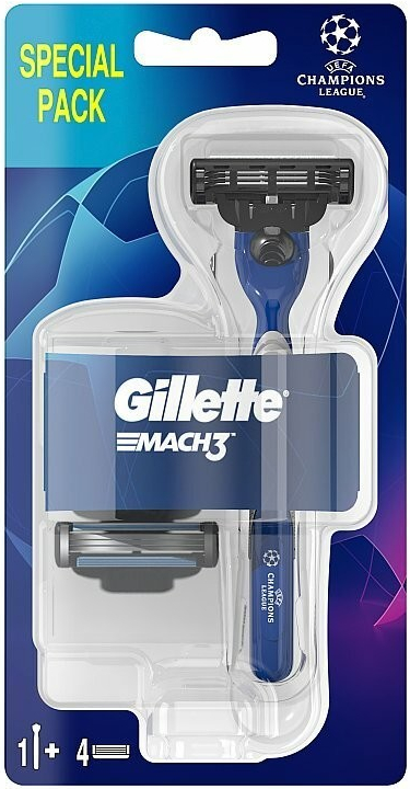 Gillette Mach3 Champions League + 5 ks hlavic