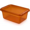 Basestore úložný box s vekom a klipsami amber 12,5 l Basestore úložný box s vekom a klipsami amber 12,5 l