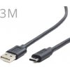 GEMBIRD Kábel USB 2.0 - USB Type C 3M CCP-USB2-AMCM-10 GEMBIRD Kábel USB 2.0 - USB Type C 3M CCP-USB2-AMCM-10