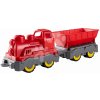 Nákladný vlak Mini Train With Wagon Power Worker BIG s vyklápateľným vozňom dĺžka 45 cm červený od 24 mes Nákladný vlak Mini Train With Wagon Power Worker BIG s vyklápateľným vozňom dĺžka 45 cm červený od 24 mes