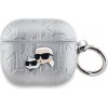 Karl Lagerfeld PU Embossed Karl and Choupette Heads puzdro pre AirPods 3, strieborné 57983120866 Karl Lagerfeld PU Embossed Karl and Choupette Heads puzdro pre AirPods 3, strieborné 57983120866