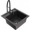 MEXEN/S MEXEN/S - Vito granitový drez 1-miska vrátane batérie Aster, čierna kropenatá 6503-76-73450-07-B MEXEN/S MEXEN/S - Vito granitový drez 1-miska vrátane batérie Aster, čierna kropenatá 6503-76-73450-07-B