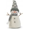 Vianočný snehuliak - z rukami z palíc a čiapkou - 35 x 22 cm Vianočný snehuliak - z rukami z palíc a čiapkou - 35 x 22 cm
