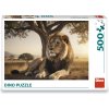 Puzzle Dino 500 dílků Odpočívající lev Puzzle Dino 500 dílků Odpočívající lev